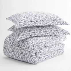 Duvets-Kirkland's Home Navy Vines 3-Pc. King Duvet Cover Set Blue/White