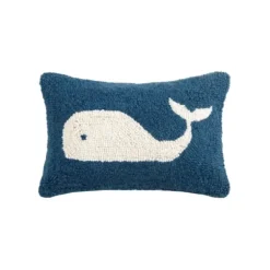 Pillows-Kirkland's Home Navy Whale Lumbar Pillow Blue
