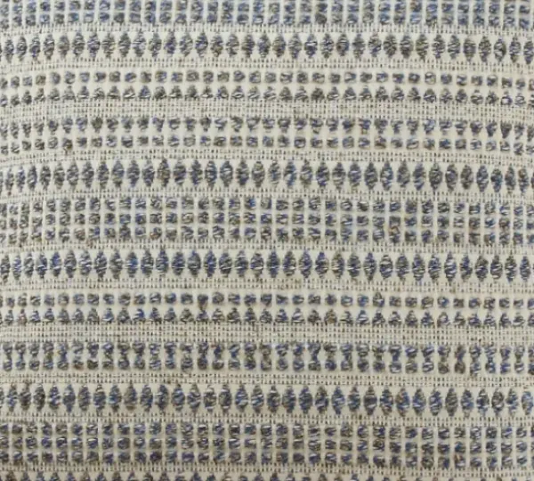 Pillows-Kirkland's Home Navy Woven Lines Cotton Pillow, 22 In. Blue/Ivory