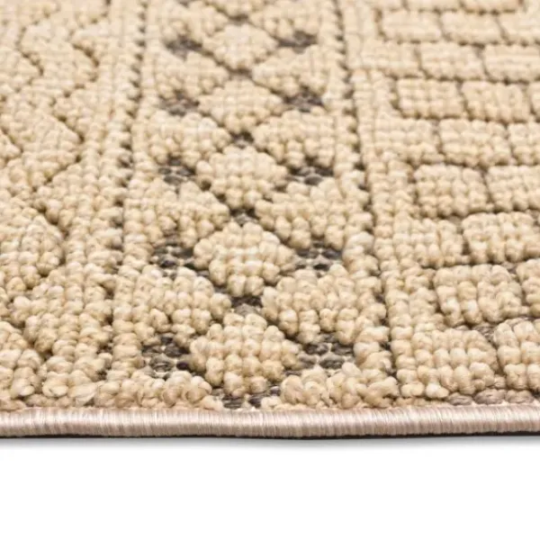 Outdoor Rugs-Kirkland's Home Navy Zig-Zag Ezra Indoor/Outdoor Area Rug, 7X9 Blue/White