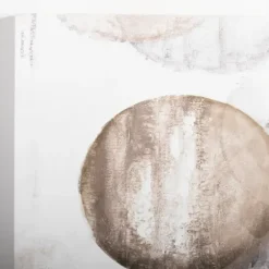 Canvas Art-Kirkland's Home Neutral Abstract Spheres Canvas Art Print Tan/Gray/White