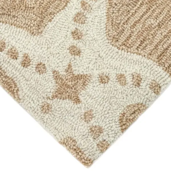 Shower Curtains-Kirkland's Home Neutral Block Embroidered Shower Curtain Brown/Ivory