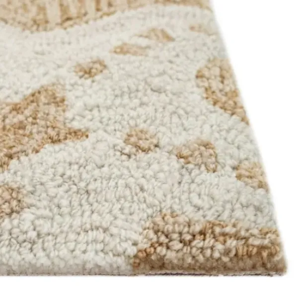 Shower Curtains-Kirkland's Home Neutral Block Embroidered Shower Curtain Brown/Ivory