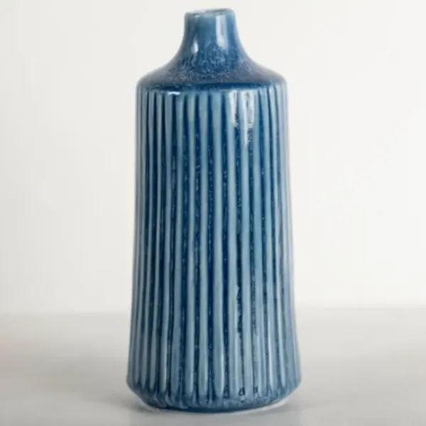Vases-Kirkland's Home Neutral Clay Vessel Vases, Set Of 3 Black/White/Gray