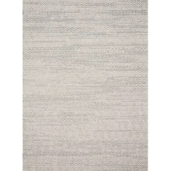 Outdoor Rugs-Kirkland's Home Neutral Floral Burst Outdoor Area Rug, 5X7 Tan/Gray/White
