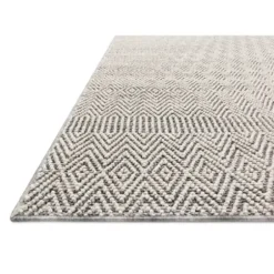 Outdoor Rugs-Kirkland's Home Neutral Floral Burst Outdoor Area Rug, 5X7 Tan/Gray/White