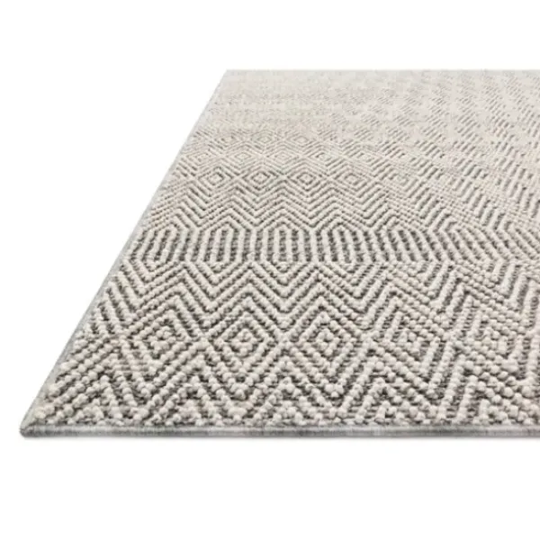 Outdoor Rugs-Kirkland's Home Neutral Floral Burst Outdoor Area Rug, 5X7 Tan/Gray/White