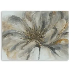 Canvas Art-Kirkland's Home Neutral Floral Giclee Canvas Art Print Tan