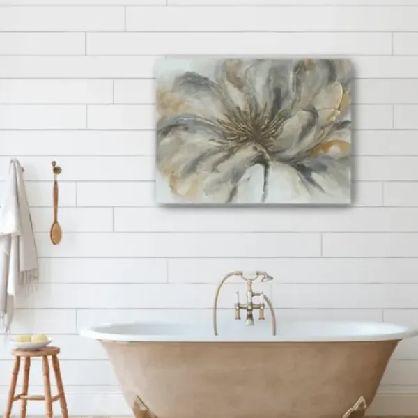 Canvas Art-Kirkland's Home Neutral Floral Giclee Canvas Art Print Tan