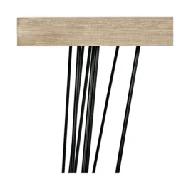 Console Tables-Kirkland's Home Neutral Hairpin Legs Console Table Gray