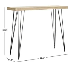 Console Tables-Kirkland's Home Neutral Hairpin Legs Console Table Gray