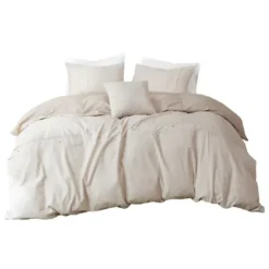 Comforters-Kirkland's Home Neutral Holland 5-Pc. Full/Queen Comforter Set Tan