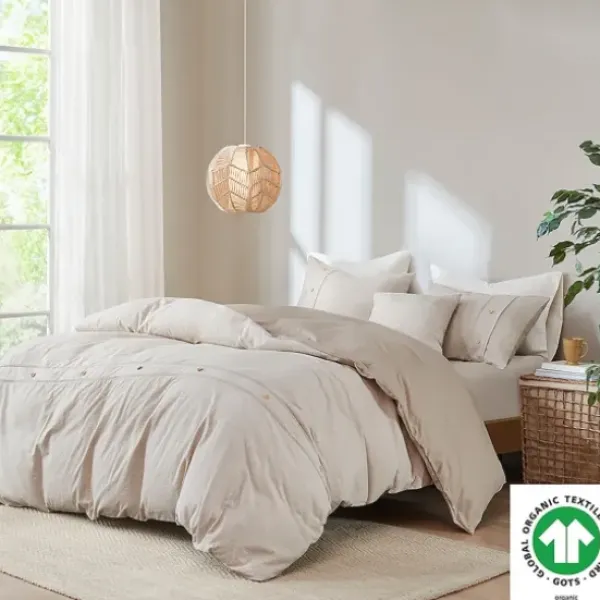 Comforters-Kirkland's Home Neutral Holland 5-Pc. Full/Queen Comforter Set Tan