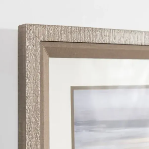 Framed Art-Kirkland's Home Neutral Horizon Landscape Framed Art Print Gray