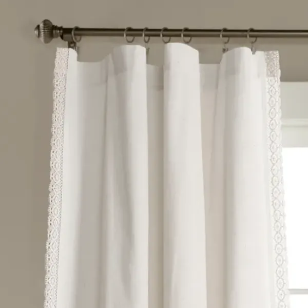 Curtains & Drapes-Kirkland's Home Neutral Linen Blend Curtain Panel Set, 84 In Tan