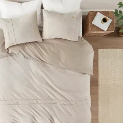 Duvets-Kirkland's Home Neutral Oversized 3-Pc. King Duvet Cover Set Tan