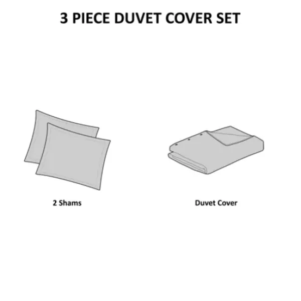 Duvets-Kirkland's Home Neutral Oversized 3-Pc. King Duvet Cover Set Tan