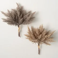 Stems & Bouquets-Kirkland's Home Neutral Pampas Grass Bundles, Set Of 2 Tan/Brown