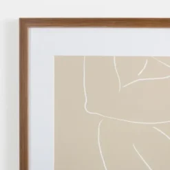 Framed Art-Kirkland's Home Neutral Sketched Lady Framed Art Print Tan/White
