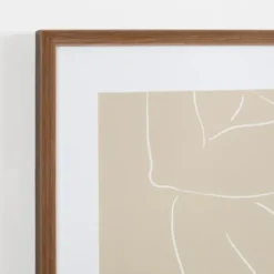 Framed Art-Kirkland's Home Neutral Sketched Lady Framed Art Print Tan/White