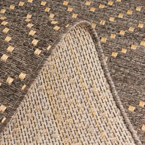 Outdoor Rugs-Kirkland's Home Neutral Starfish Outdoor Area Rug, 5X7 Tan/White