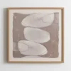 Framed Art-Kirkland's Home Neutral Stone Abstract I Framed Art Print Gray