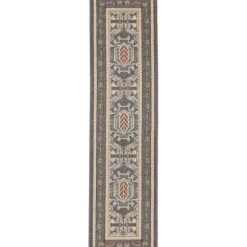 Shower Curtains-Kirkland's Home Neutral Striped And Tasseled Shower Curtain Tan/White