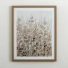 Framed Art-Kirkland's Home Neutral Wildflowers Ii Framed Art Print Gray/Brown