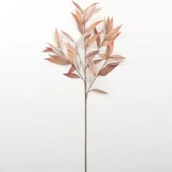Stems & Bouquets-Kirkland's Home Neutral Willow Eucalyptus Stem Brown/Pink