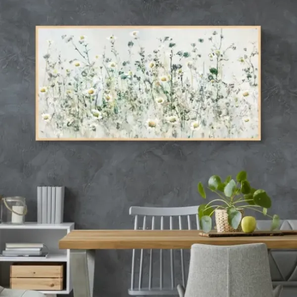 Canvas Art-Kirkland's Home New Horizons Framed Canvas Art Print Gray/Green/White