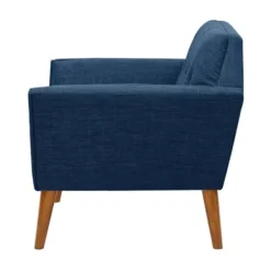 Accent Chairs-Kirkland's Home Newman Mid-Century Accent Chair Blue