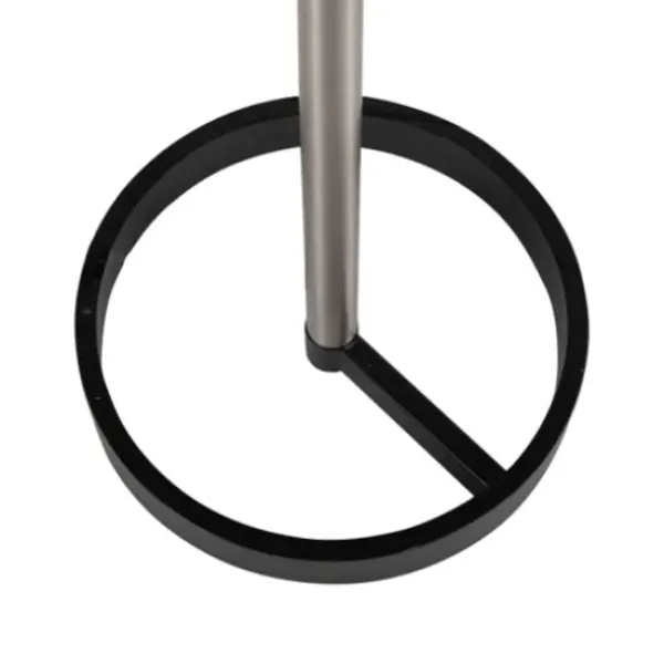Floor Lamps-Kirkland's Home Nickel And Metal Shade Floor Lamp Black