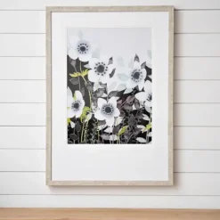 Framed Art-Kirkland's Home Night Foliage Ii Framed Art Print Blue/White/Black
