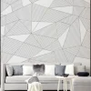 Wall Murals & Wall Decals-Kirkland's Home Nobel Geometry Peel And Stick Wall Mural Black/White
