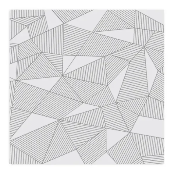 Wall Murals & Wall Decals-Kirkland's Home Nobel Geometry Peel And Stick Wall Mural Black/White