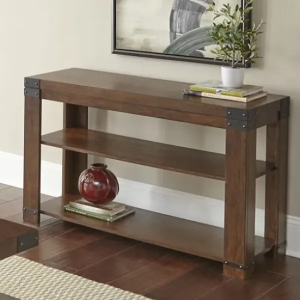 Console Tables-Kirkland's Home Nolan Cherry Wood Console Table