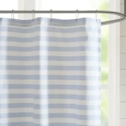 Shower Curtains-Kirkland's Home Norah Ruffle Shower Curtain White