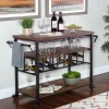 Kitchen Islands & Bar Carts-Kirkland's Home Norcross Industrial Rolling Bar Cart