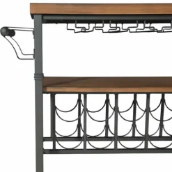Kitchen Islands & Bar Carts-Kirkland's Home Norcross Industrial Rolling Bar Cart