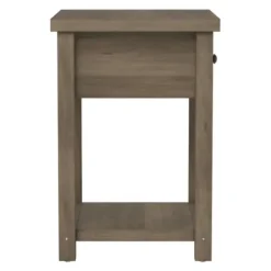 Accent & End Tables-Kirkland's Home Oak Bailie Wooden Side Table Brown