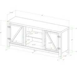 Tv Stands & Media Consoles-Kirkland's Home Oak Barn Doors Tv Stand White