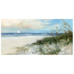 Canvas Art-Kirkland's Home Oak Island Sunrise Giclee Canvas Art Print Blue/Tan