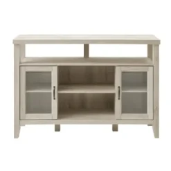 Tv Stands & Media Consoles-Kirkland's Home Oak Rustic Wood Tv Stand White