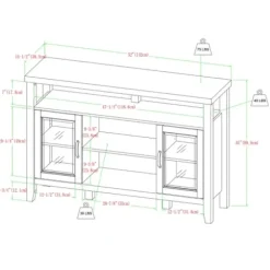 Tv Stands & Media Consoles-Kirkland's Home Oak Rustic Wood Tv Stand White