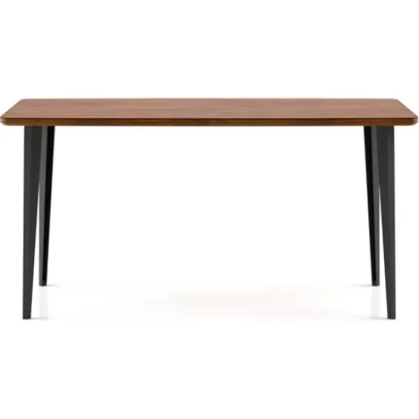 Dining Tables-Kirkland's Home Oak Wood And Metal Dining Table Brown