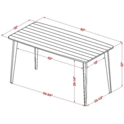 Dining Tables-Kirkland's Home Oak Wood And Metal Dining Table Brown