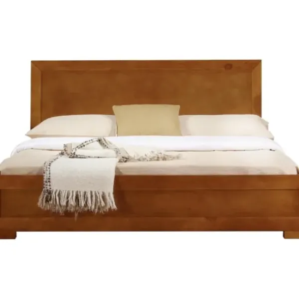 Beds & Headboards-Kirkland's Home Oak Wood King Platform Bed And 2-Nightstand Set Brown
