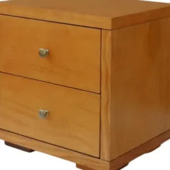 Beds & Headboards-Kirkland's Home Oak Wood King Platform Bed And 2-Nightstand Set Brown