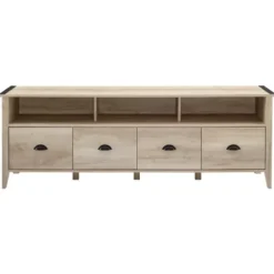 Tv Stands & Media Consoles-Kirkland's Home Oak Wood Tv Console White