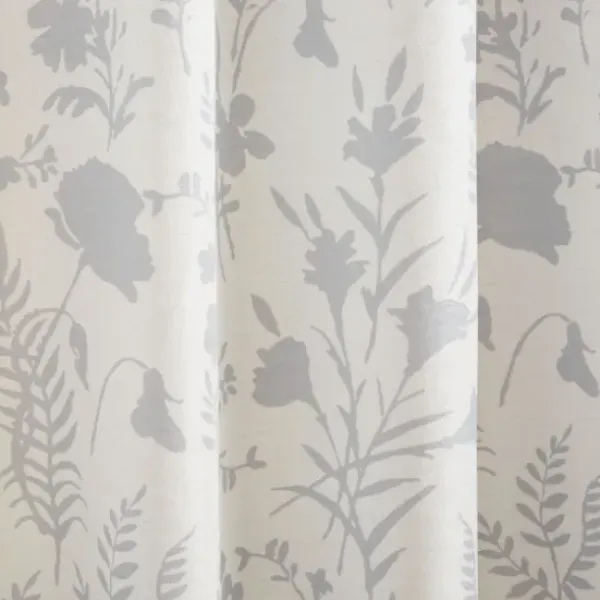 Curtains & Drapes-Kirkland's Home Oatmeal Braided 2-Pc. Curtain Panel Set, 108 In. White/Tan